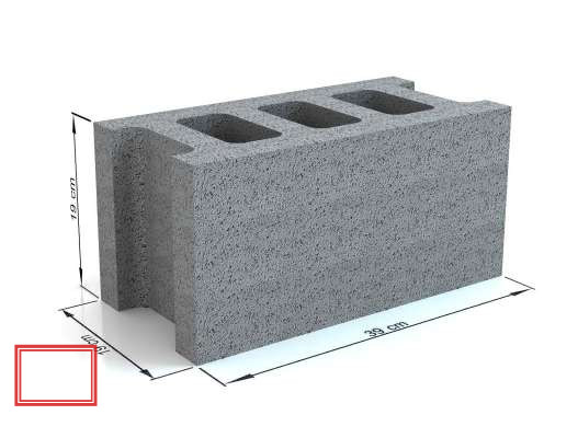 Gạch Vách 390x190x190mm